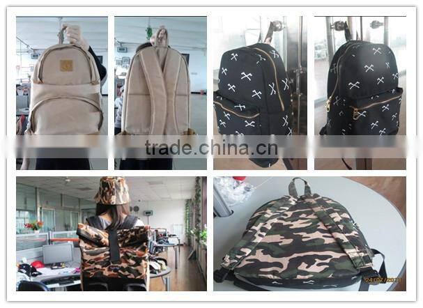 Promotion canvas backpack canvas school bag for girls