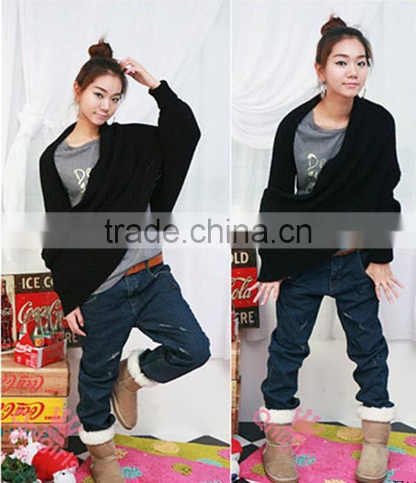 Free size hot sale korean style latest woolen scarf with sleeve novelty winter hijab scarf,muffler