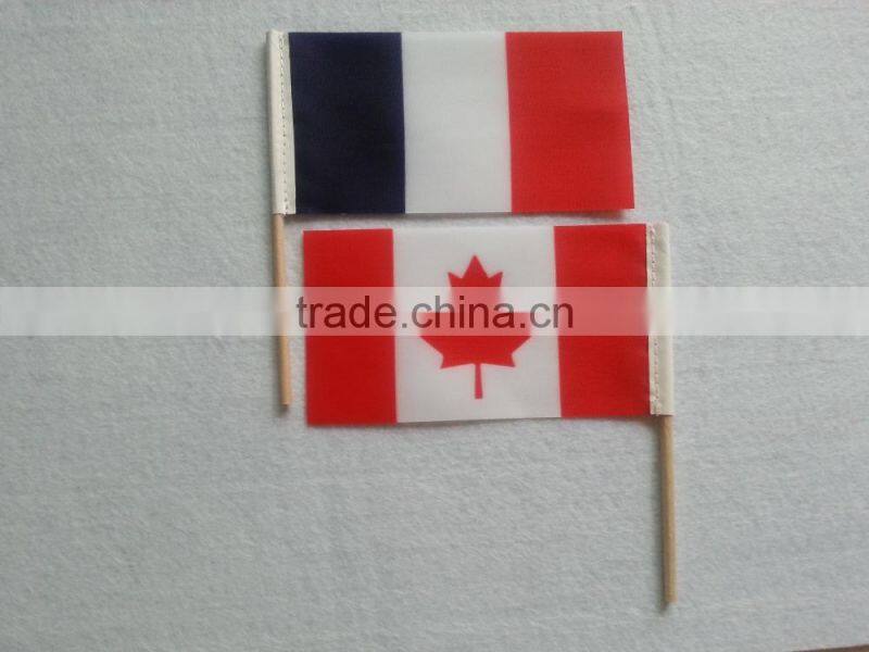 color printing hand flag
