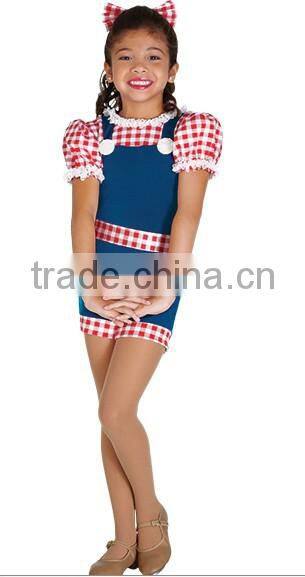 New girl flower team blue dancecostume -- newest hot team teen style dress wear--child&adults team hot dance tutu skirt