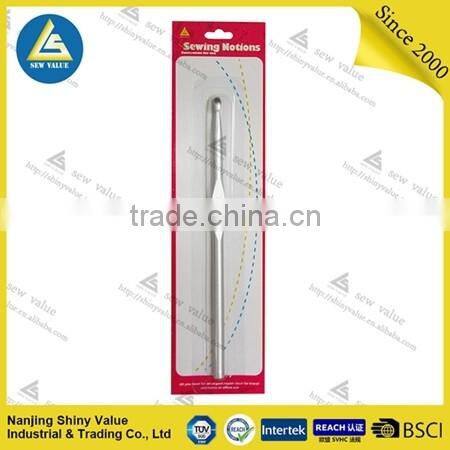 Single-head aluminum crochet hook