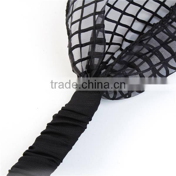 Polyester Headband Bowknot Black Lace Pattern