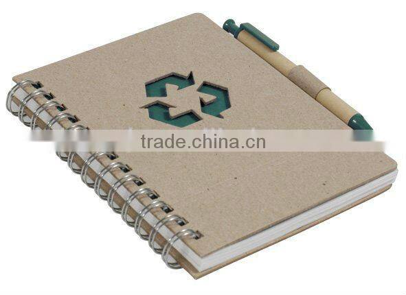 spiral recycle notebook /notepad/recycled notebook/hardbound notebook/diary notebook/big gift notebook