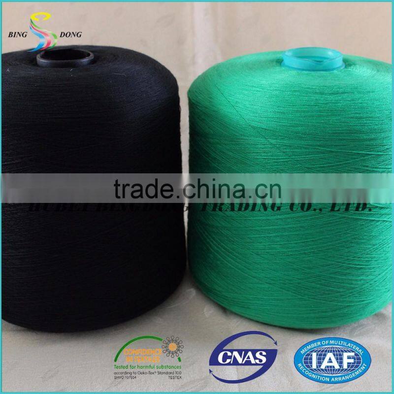 42s/2 42s/3 professional dyed colors 100% virgin spun polyester yarn