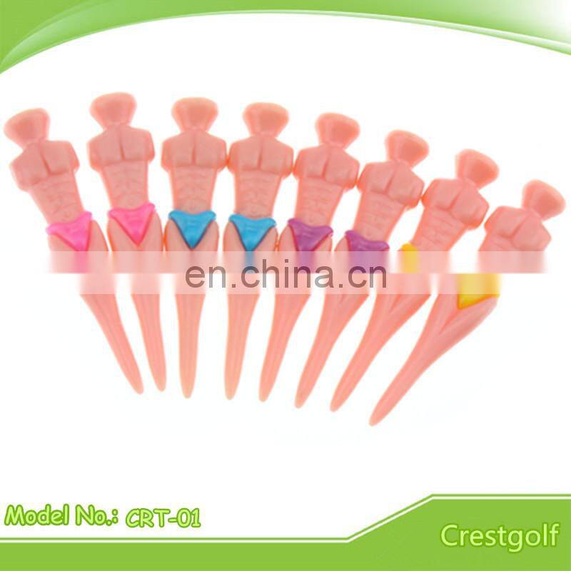 Custom logo Plastic wedge golf tee colorful wedge golf tee wedge golf tee