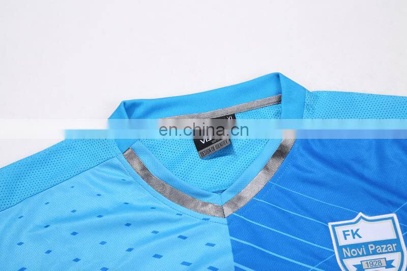 Football club logo printed soccer training kits for girls