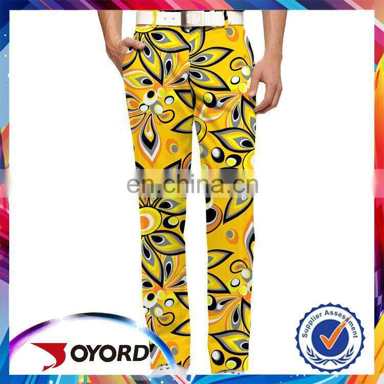 Casual fabrics mens golf shorts breathable pants