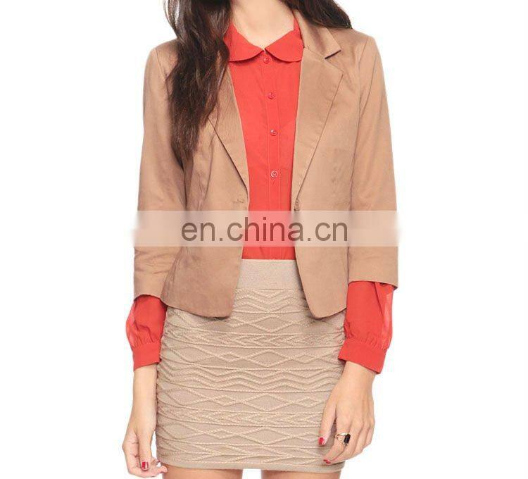 CHEFON Cropped Sleeve Blazer CFB030