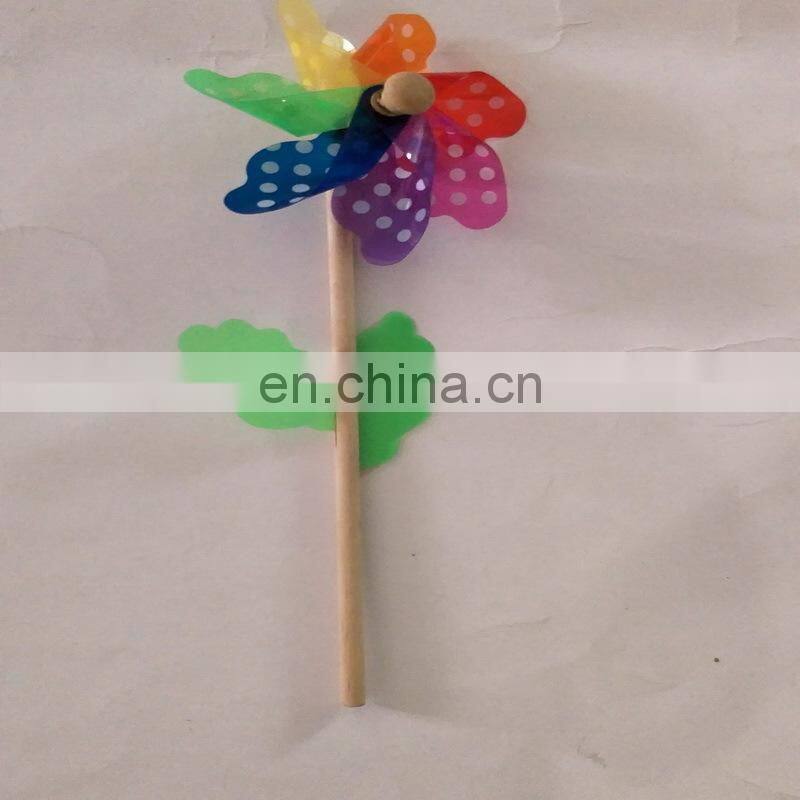 Hot-Sell High Quality Plastic Rainbow Outdoor Decoration Windmill