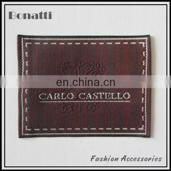 fashion plain woven label for sportswear