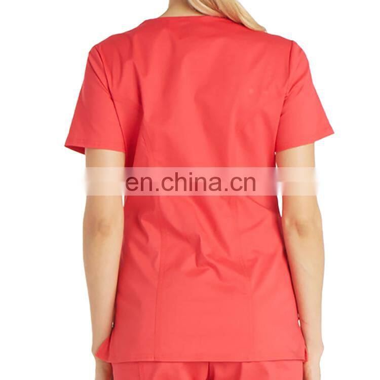 Customized Short Sleeve Hospital Medical Scrub Uniform