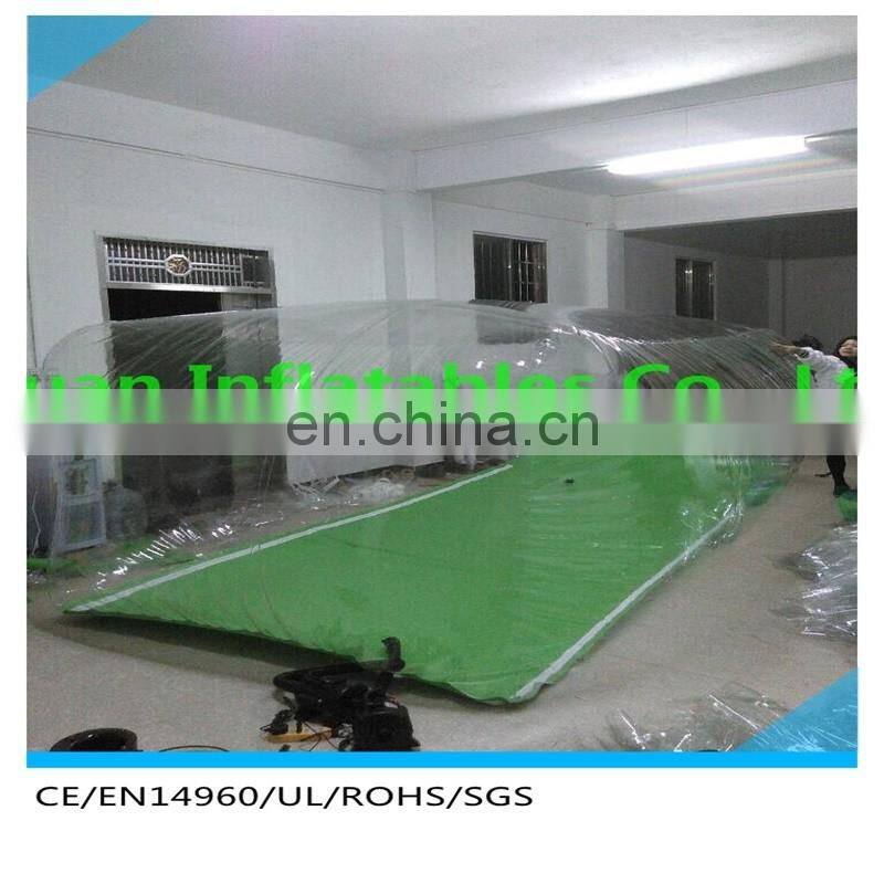 indoor Car Capsule/bubble tent inflatable car cover/inflatable hail proof car cover