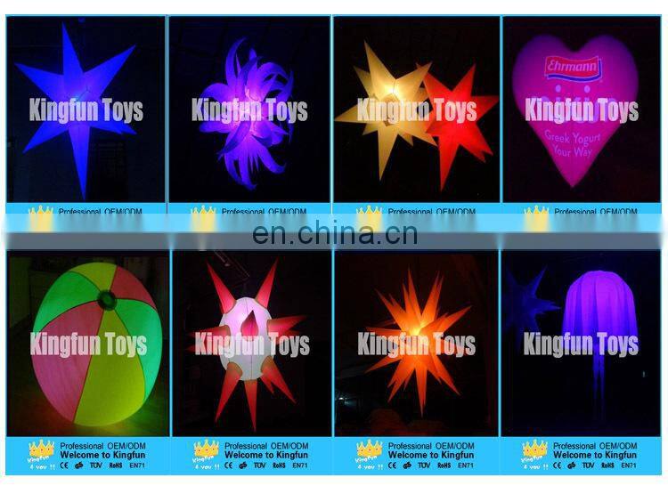 Customized colorful haing new year deractive led star