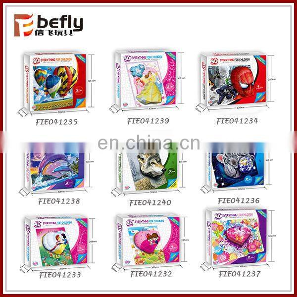 Wholesale kids Hot-air balloon paper 3D jigsaw puzzle