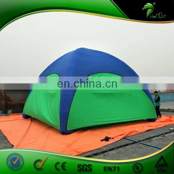 Green Four Legs Inflatable Igloo Tent Logo Printed For Camping Event And Advertising