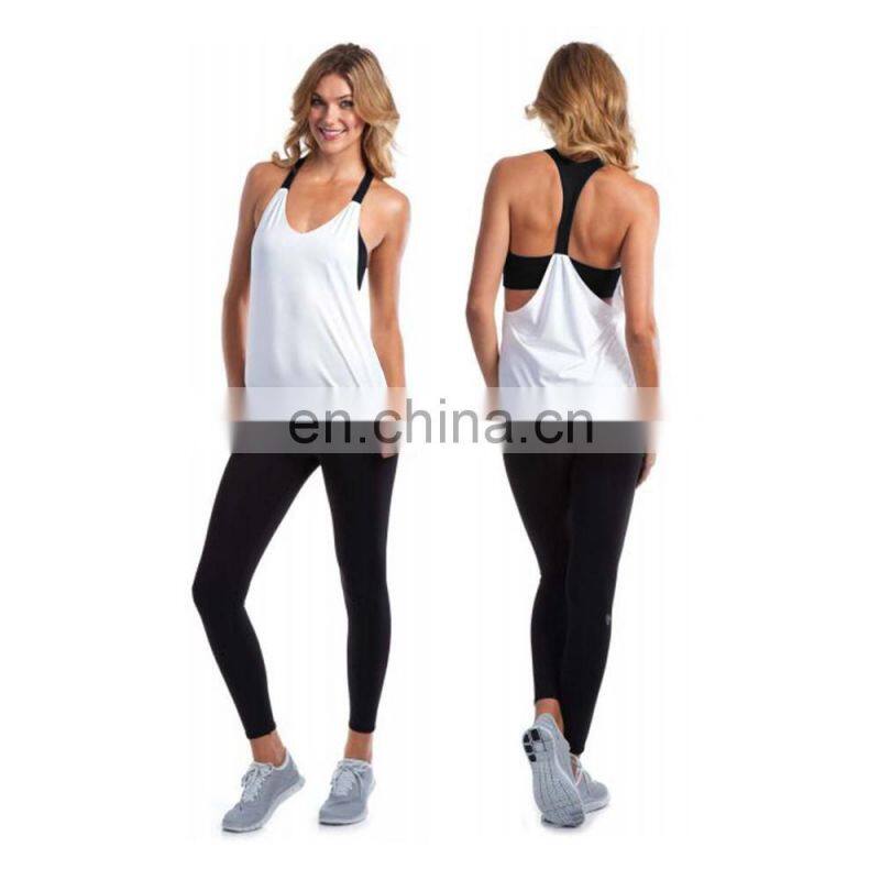 Dry fit womens back sports tank top
