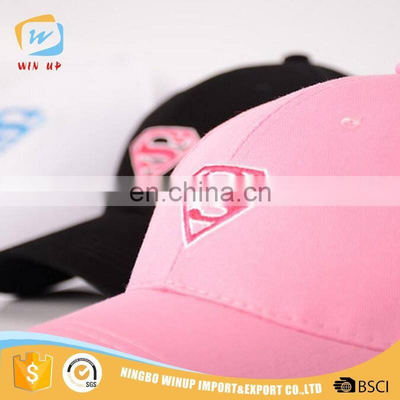 WINUP high quality super man logo short brim baseball cap