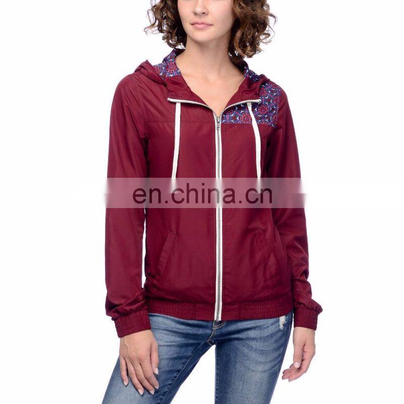 Wind Breaker Jacket - 2017 new Custom ladies Spring Microfiber Wind Breaker waterproof windbreaker jacket