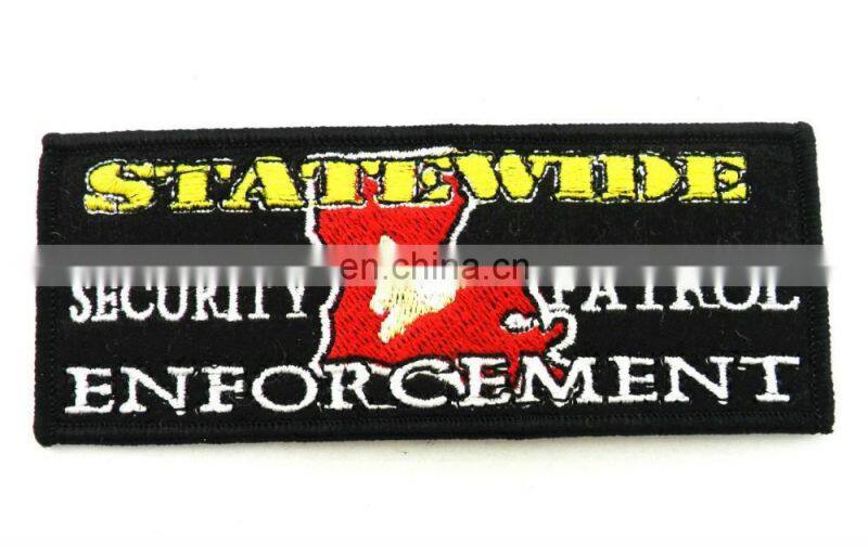 any color clothing embroidery patch custom design logo