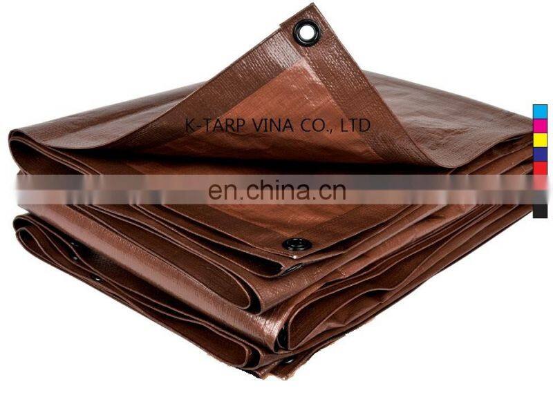 130 GSM BROWN Tarpaulin 100% raw material imported from Korea