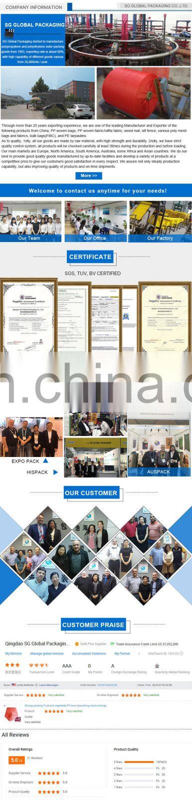 China Factory Raw Material Packing Onion Net Bag