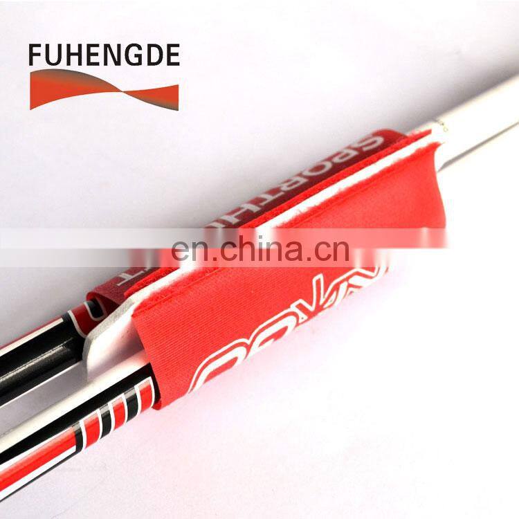 Eco-friendly adjustable rubber/EVA ski sleeve with silk printing ski holder for skiing