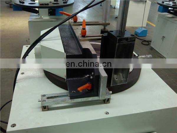 Single head cutting saw for aluminum and PVC window making