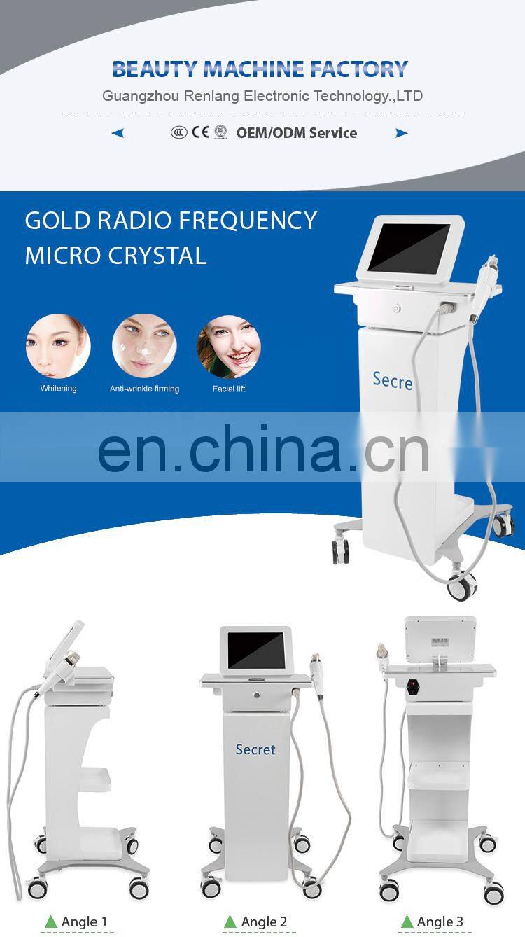 Portable microneedle skin rejuvenation machine/fractional rf micro needle for face and body