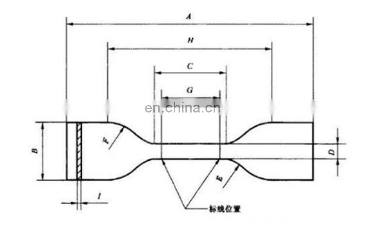 Rubber and plastic dumbbell specimens manual cutting die