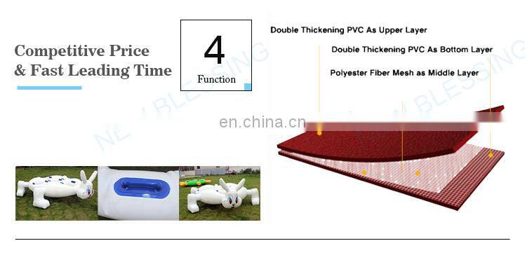 Cute inflatable Hare and Tortoise , inflatable racing sports games, racing game props for land and water game