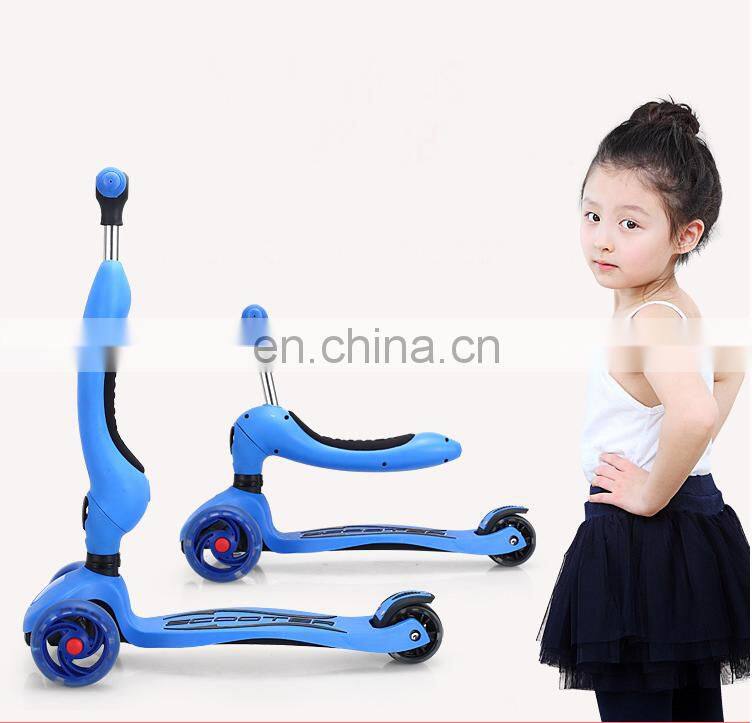 2 in 1 Functional 3 wheel kids scooter/new kids scooter cheap kids scooter/kids scooter with seat