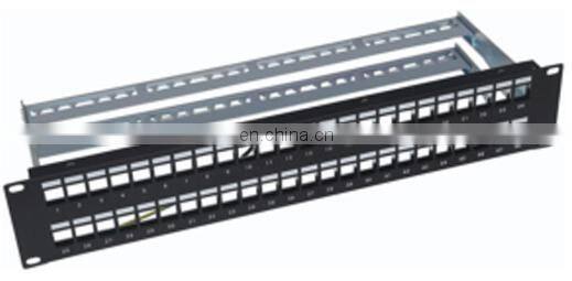 network accessories 48 ports 1U12 cat5e cat6 cat6a 19inch patch panel