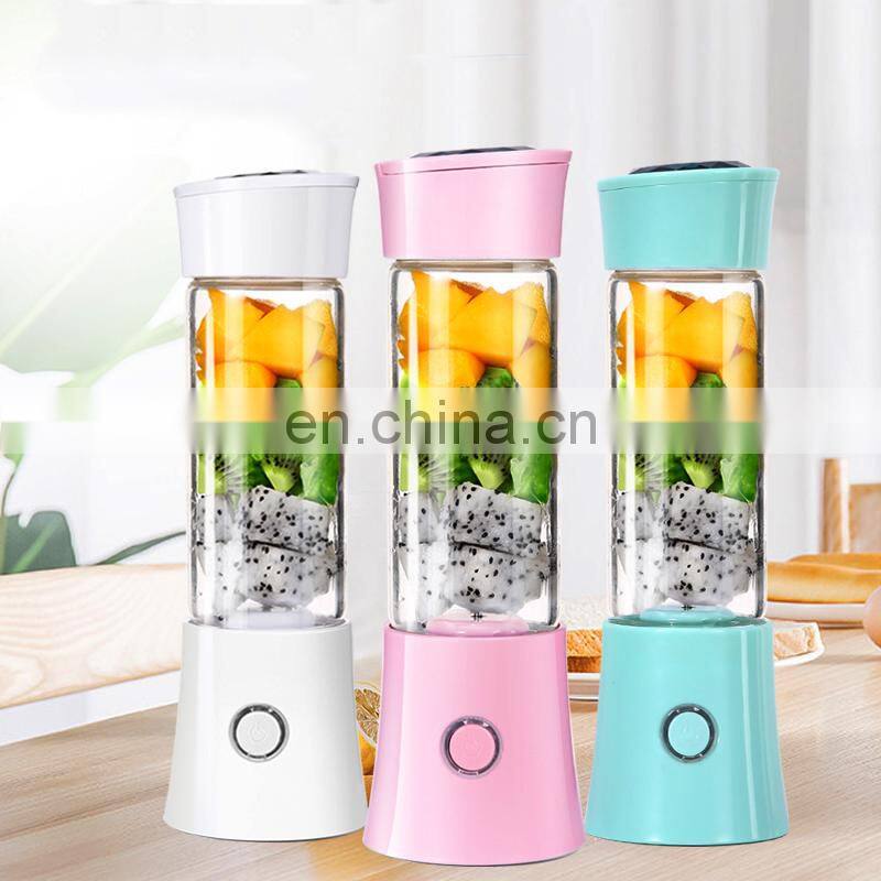 480ML Portable Juice Blender 6 Blades USB Portable Blender Juicer