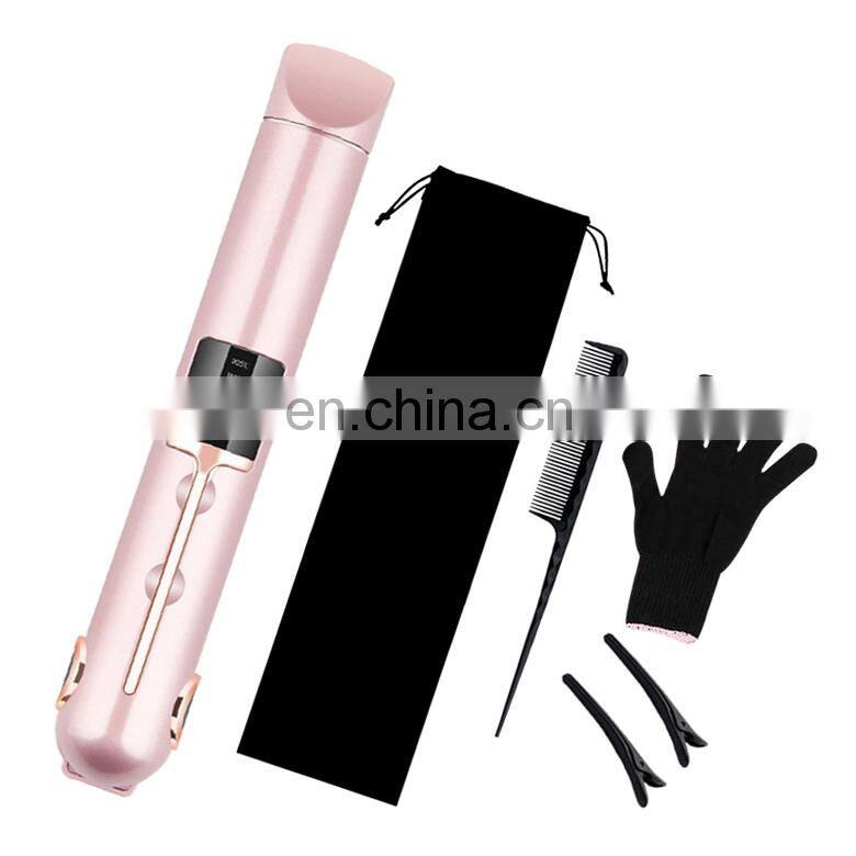 OEM ODM Custom factory best cordless hair straightener flat irons High quality home rechargeable hair straightener price