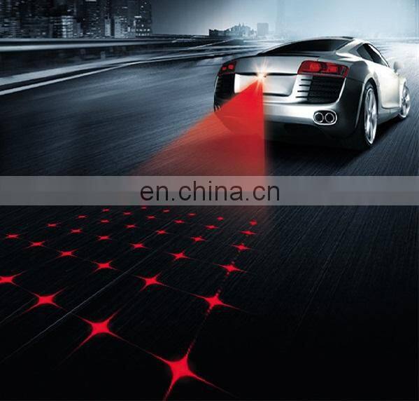 Anti Collision Rear Car Laser Tail 12v led Fog Light Auto Brake Parking Lamp Motorcycle Warning Lights Styling Accessories