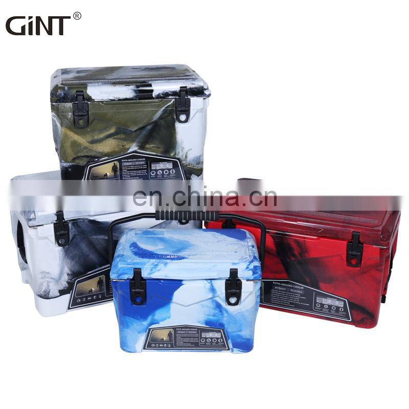 New Color insulated ice chest for out door camping fishing Middle size Cooler box Hot Sell waterproof Hard cooler box