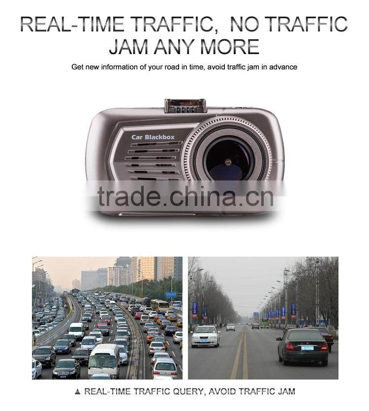 Taiwan company HD Car DVR with Speed Camera detector & GPS loggor and radar detector with gps tracker
