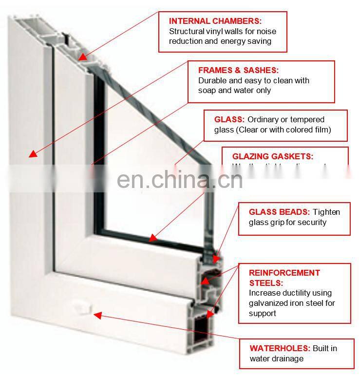 Aluminum Window Top Quality Double Glass Aluminum Profile Window