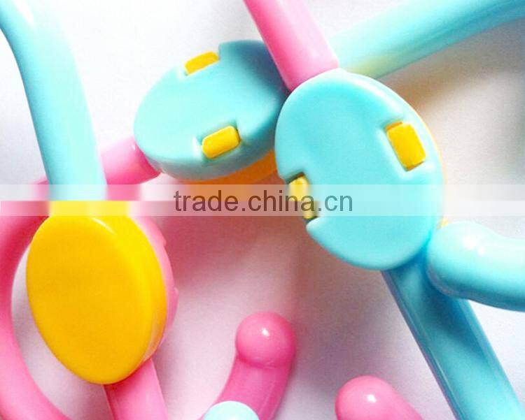 3Pcs/Set Factory Direct China Plastic Coat Wall Hanger Hook