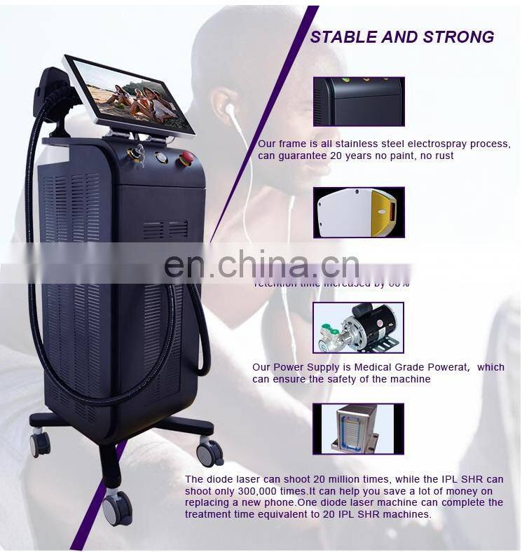 3 Wave Length Diode Laser 755 808 1064nm 2022 Newest 808nm Diode Laser Hair Removal Machine Price