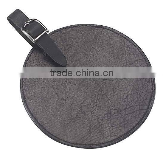 2016 new design genuine leather colorful circle travel luggage tags luggage accessories