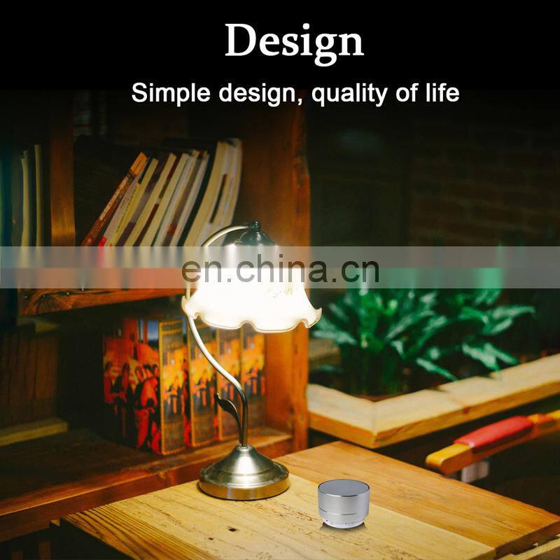 Factory wholesale A10 FM LED Portable Mini Metal blue tooth Wireless Speaker