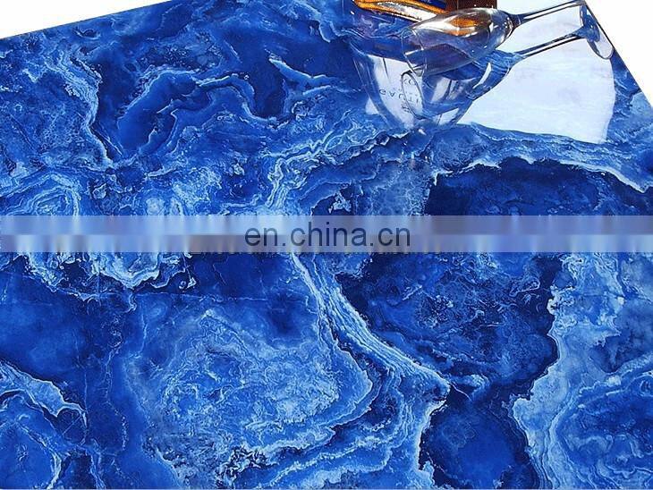 Wholesale Blue Veins Egyptian Artificial Marble Floor Tiles