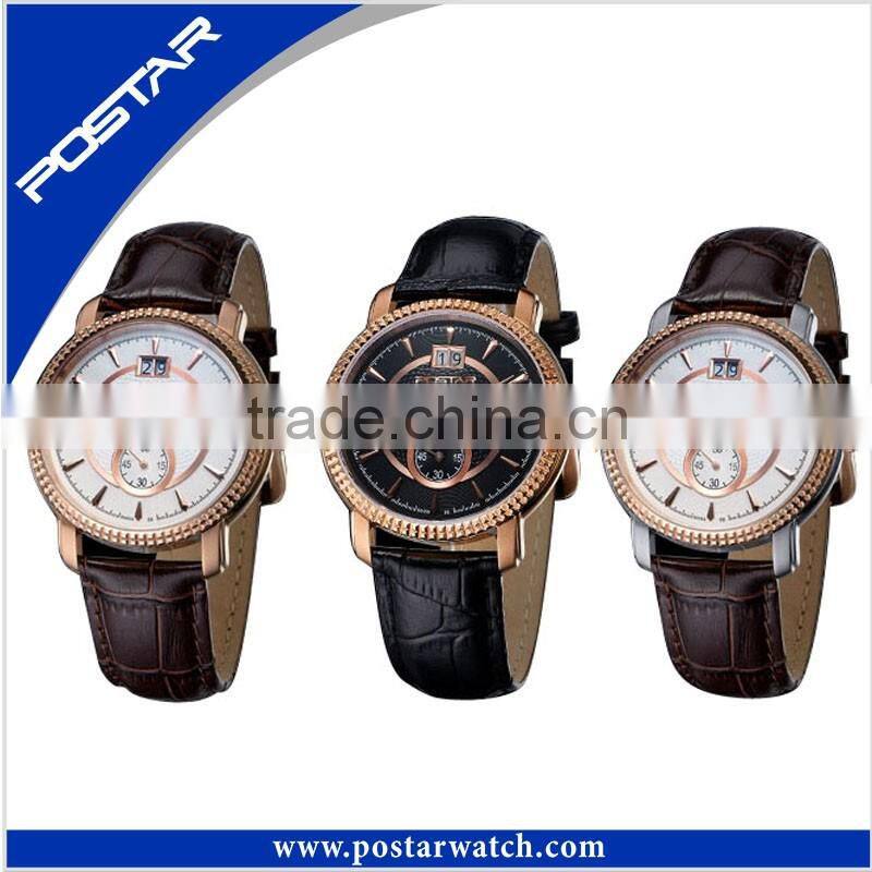 Simple Leather Strap Wristwatch Fashion Casual Quartz Hot Branded Logo OEM Watch