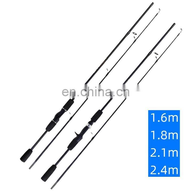 Ultralight 2 Piece  section tips Travel Saltwater Cork Handle Carbon Fiber Fly  fishing stands of rod