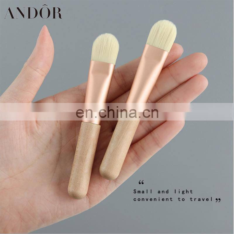 Mask Brushes long Wooden Handle Facial Mask Brush SmallWooden handle soft mask brush Customized Logo
