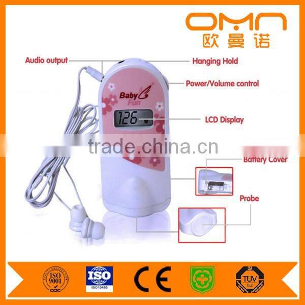China Factory Direct sale waterproof Ultrasound Fetal doppler wireless ultrasound probe Prenatal Monitor