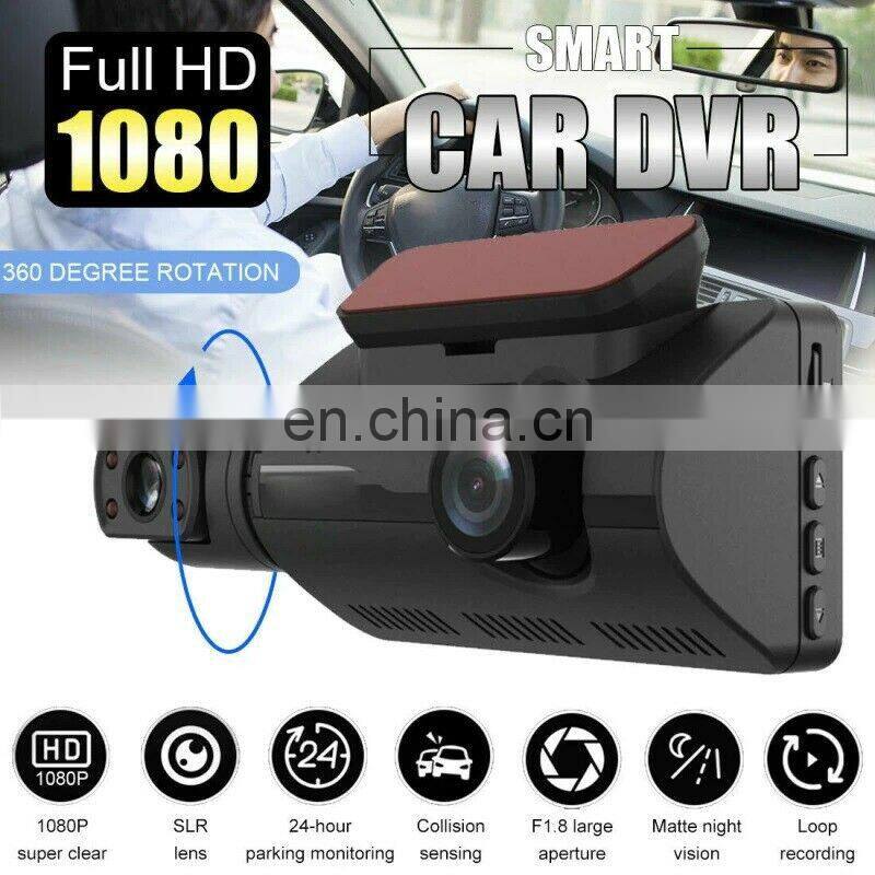 Dash Cam Car Auto DVR 3.0" LCD Full HD 1080p Dashboard Wide Angle Camera Video Interior Recorder with G-Sensor Loop Recording