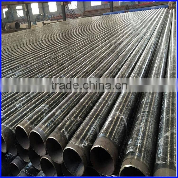 Flange connection inside PE plastic coated hot water transfer steel pipe