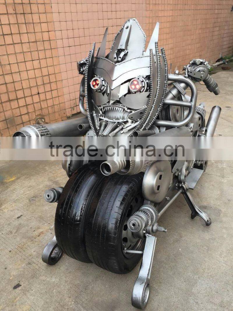 Iron motorcycle sculpture Megatron Motorcycle